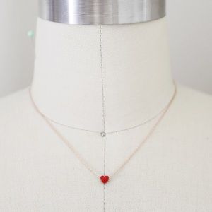 Red heart necklace